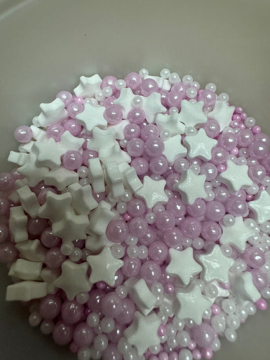 Sprinkles pink stars mix